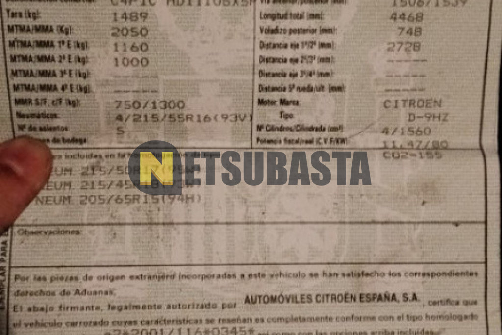 Citroën C4 Picasso 1.6 HDi FAP 2008