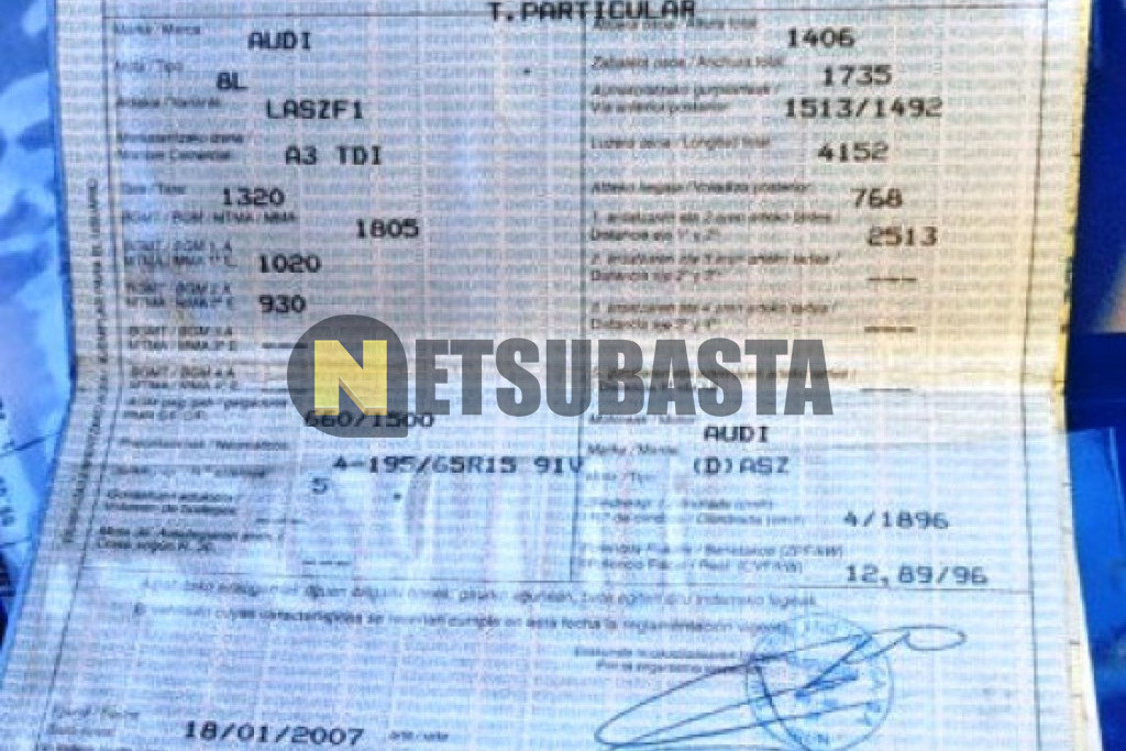 Audi A3 1.9 TDI tiptronic 2001