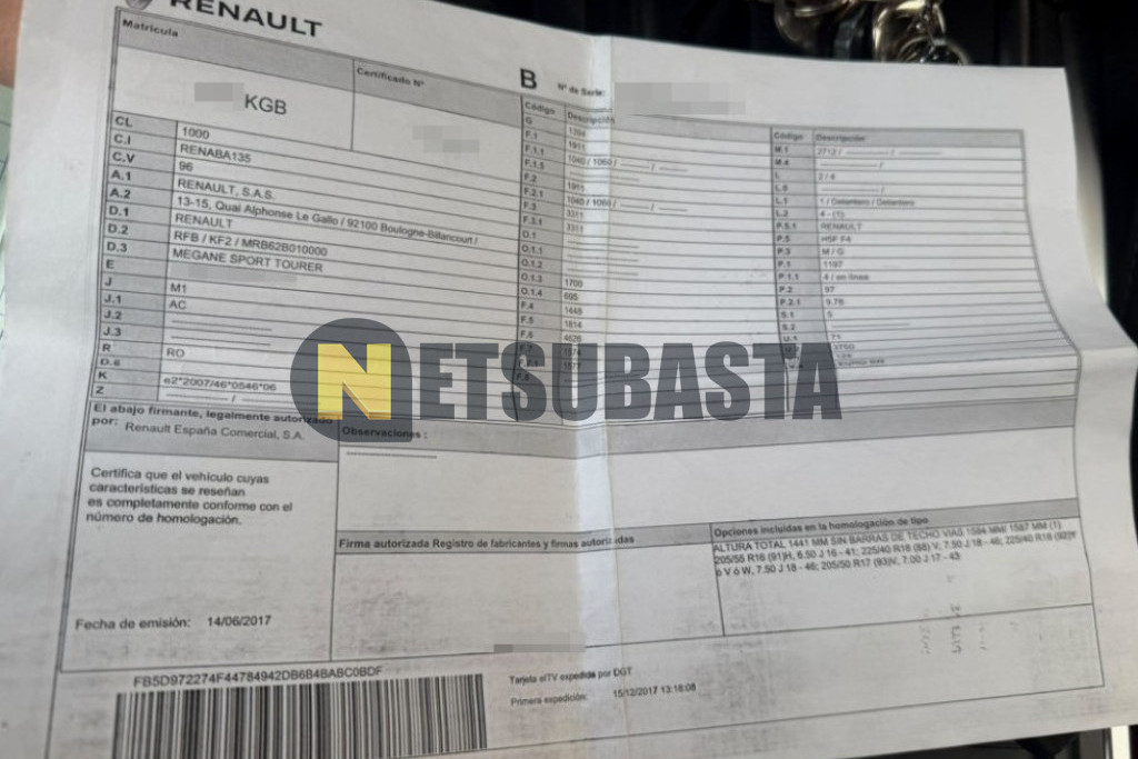 Renault Megane Sport Tourer 1.2 TCe EDC 2017
