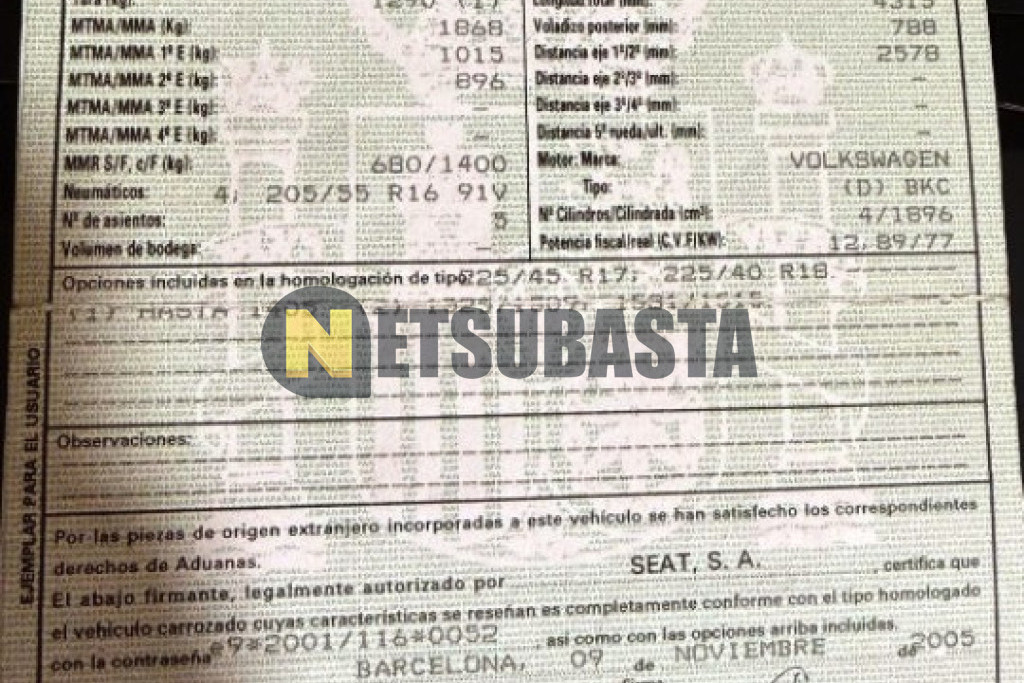 Seat León 1.9 TDI 2005
