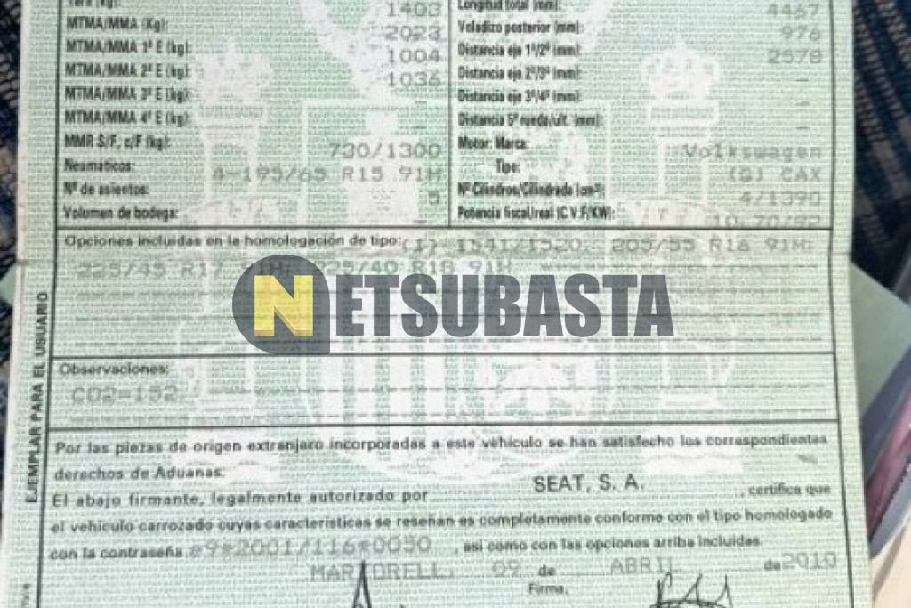 Seat Altea XL 1.4 TSI 2010