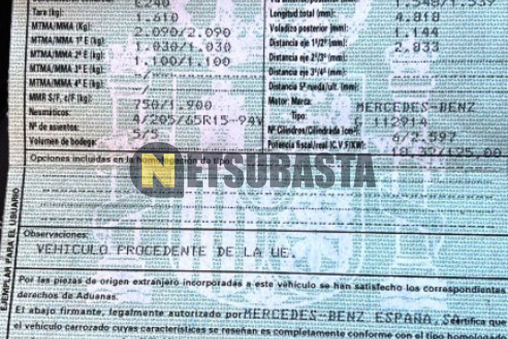 Mercedes-Benz E 240 Aut. 2001